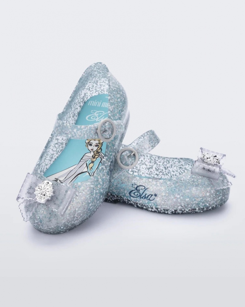 Blue Baby Melissa Mini Disney Sweet Love Princess Flats | XKJM-21795 | USA