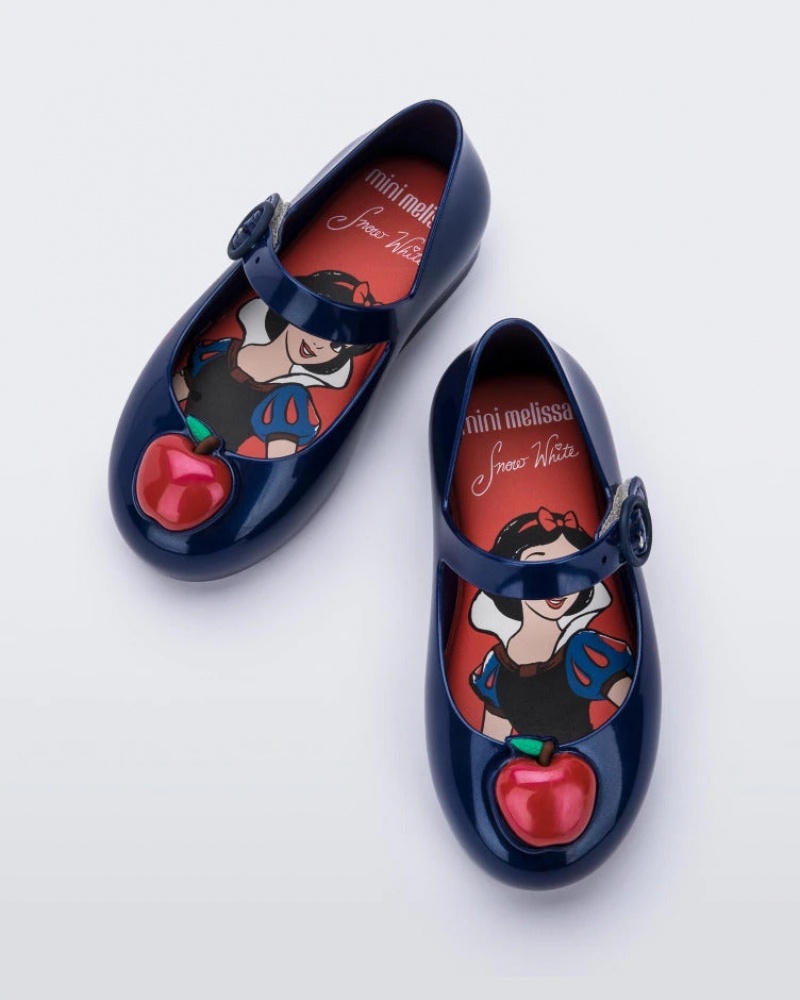 Blue Red Baby Melissa Mini Disney Sweet Love Princess Flats | KSFJ-16250 | USA