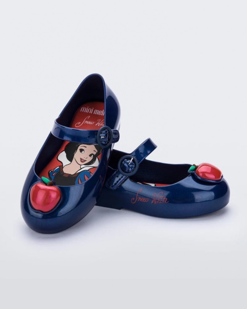 Blue Red Baby Melissa Mini Disney Sweet Love Princess Flats | KSFJ-16250 | USA