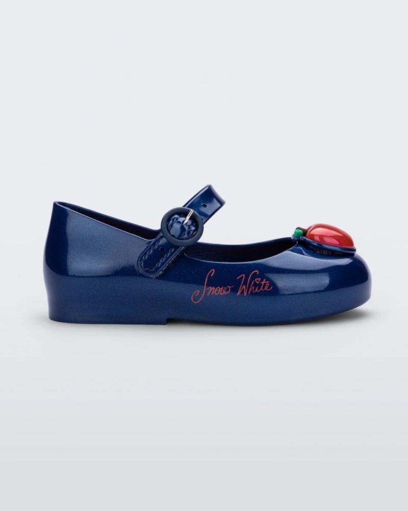 Blue Red Baby Melissa Mini Disney Sweet Love Princess Flats | KSFJ-16250 | USA