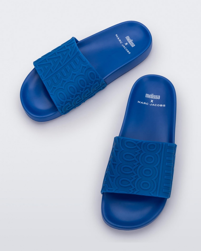 Blue Women's Melissa MARC JACOBS Slides | BWKM-76583 | USA