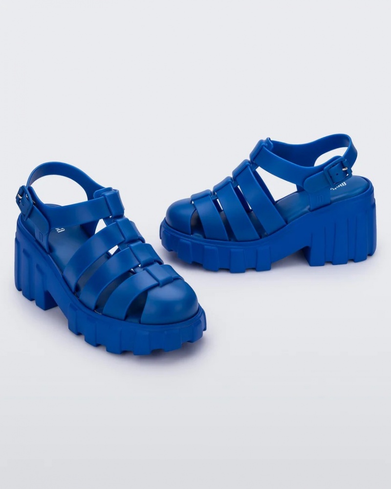 Blue Women's Melissa Megan Sandals | FJTZ-21634 | USA