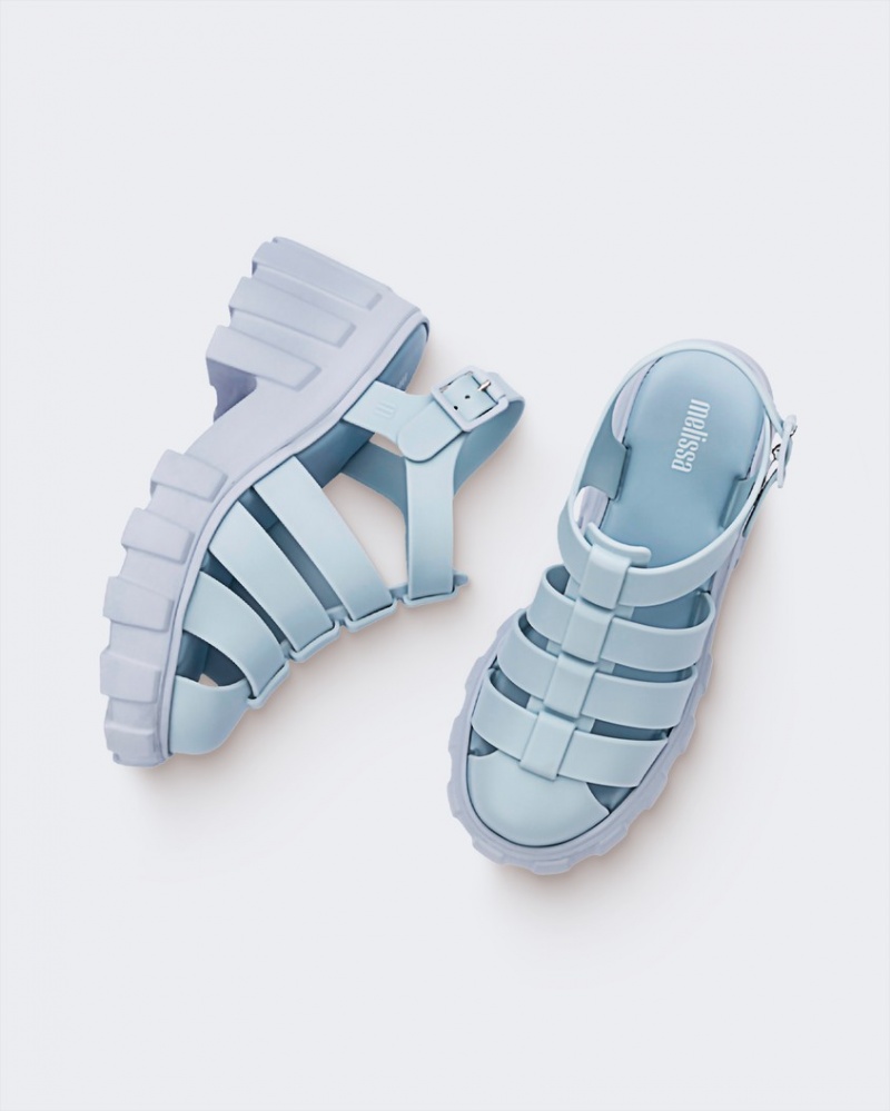 Blue Women's Melissa Megan Sandals | FOHX-83750 | USA