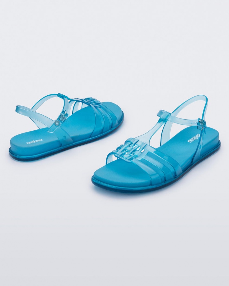 Blue Women's Melissa Party Sandals | KNEJ-28947 | USA