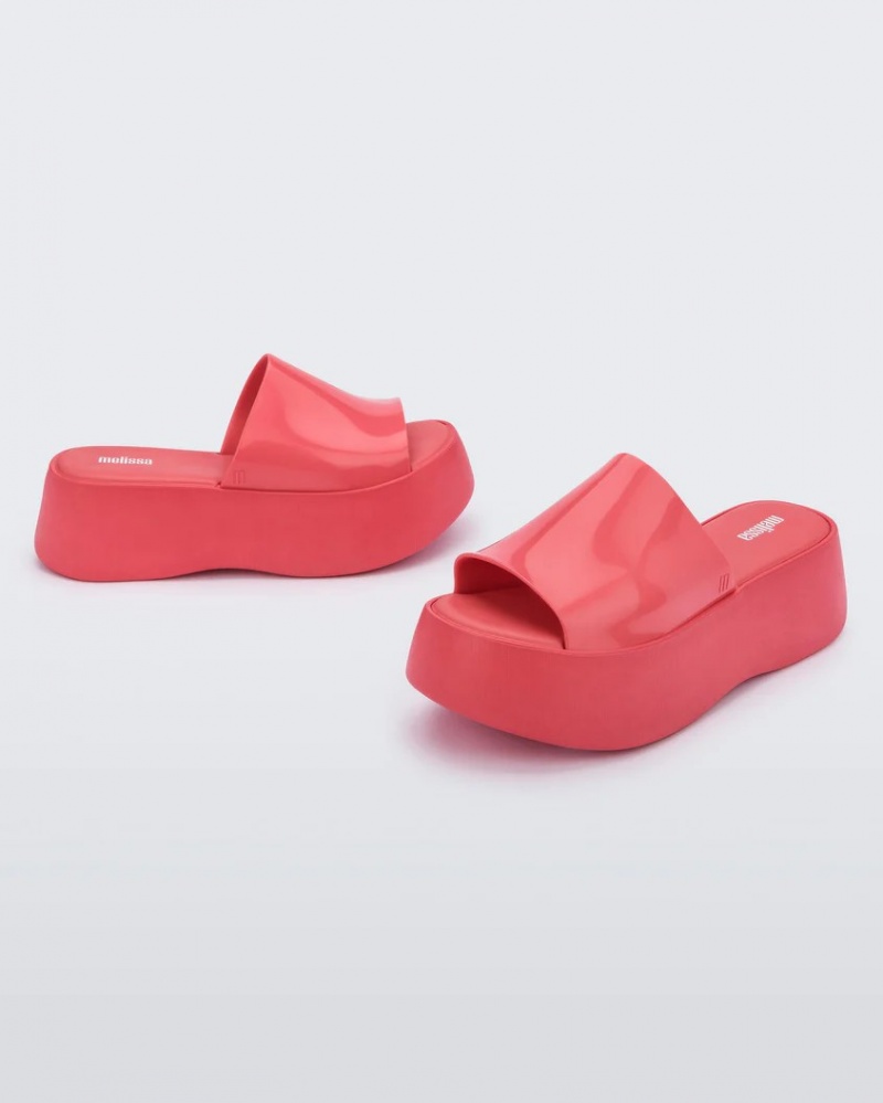 Bright Pink Women's Melissa Becky Platforms | KUPH-25614 | USA