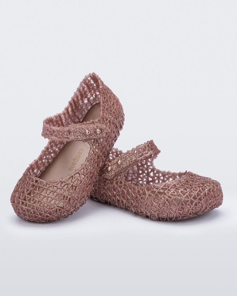 Brown Baby Melissa Mini Campana Flats | UNYI-85476 | USA