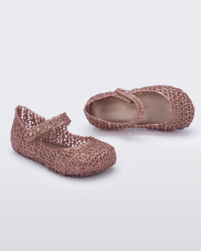 Brown Baby Melissa Mini Campana Flats | UNYI-85476 | USA