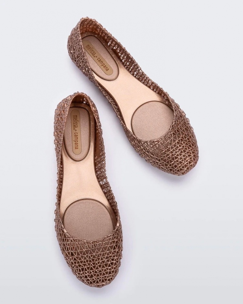 Brown Women's Melissa Campana Flats | DWCU-45673 | USA