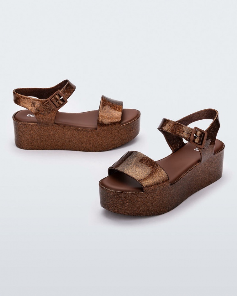 Brown Women's Melissa Mar Platform Sandals | WXGZ-39640 | USA