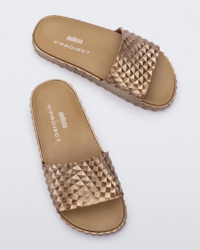 Gold Women's Melissa Y/PROJEC Court Slides | NFGW-83241 | USA