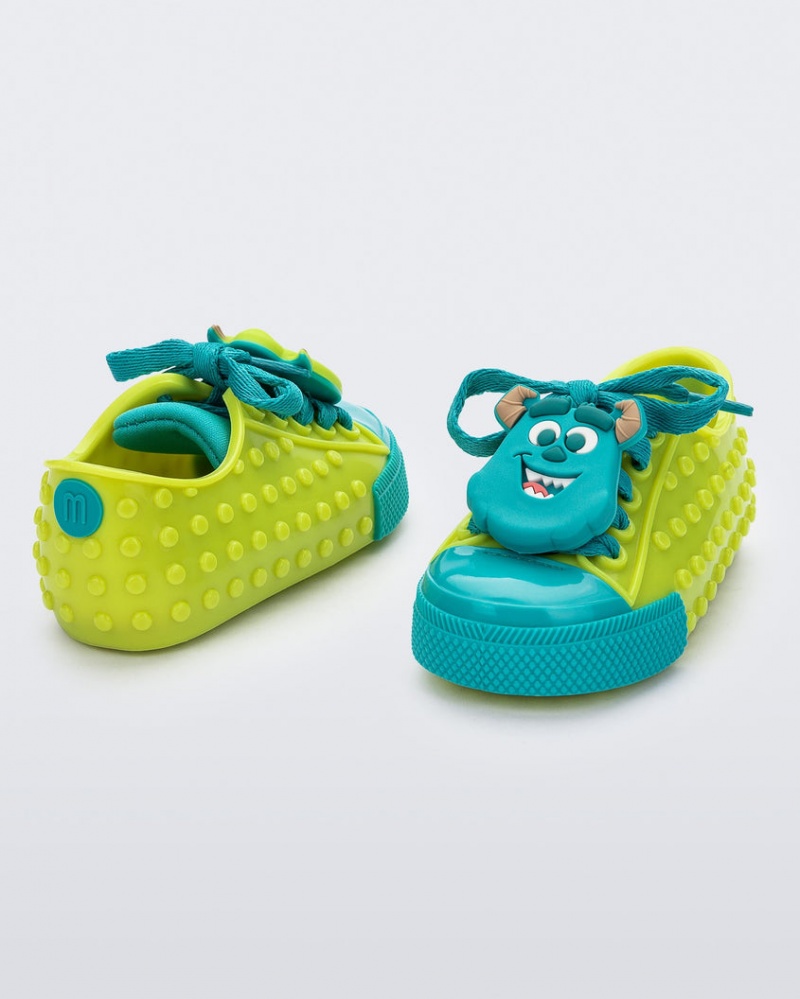 Green Blue Baby Melissa Mini Disney Polibolha Sneakers | TABD-83160 | USA