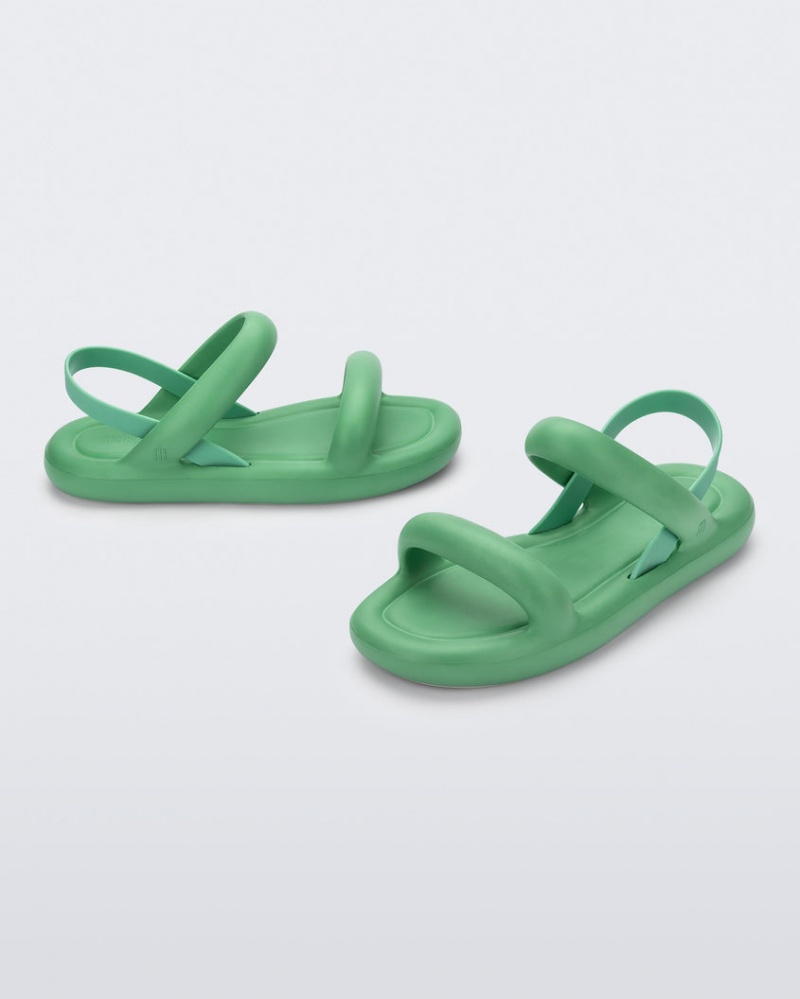 Green Women's Melissa Free Bloom Sandals | FCOS-25679 | USA