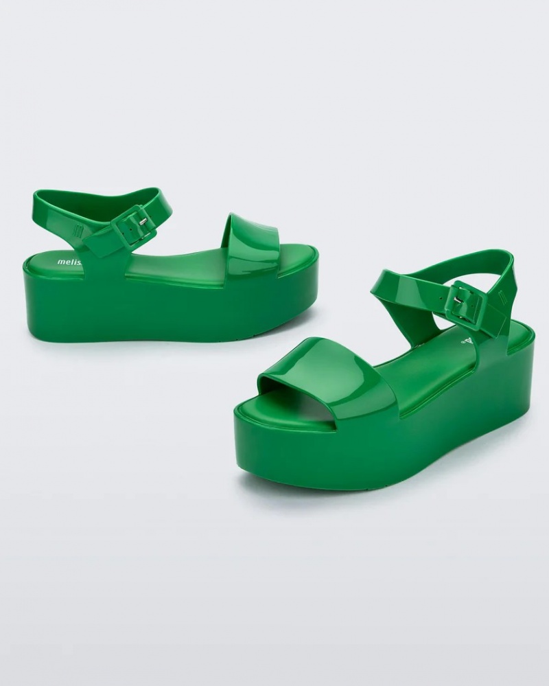 Green Women's Melissa Mar Platform Sandals | MTNP-96470 | USA