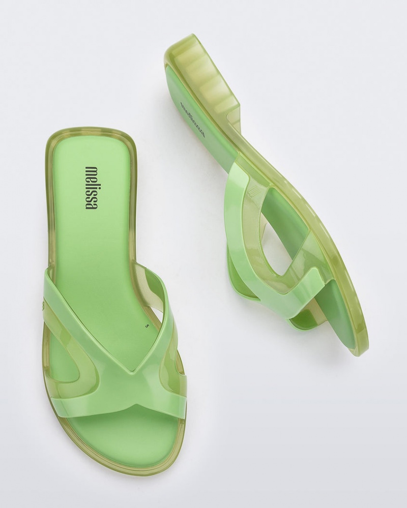 Green Women's Melissa Yacht Slides | LDCA-52381 | USA