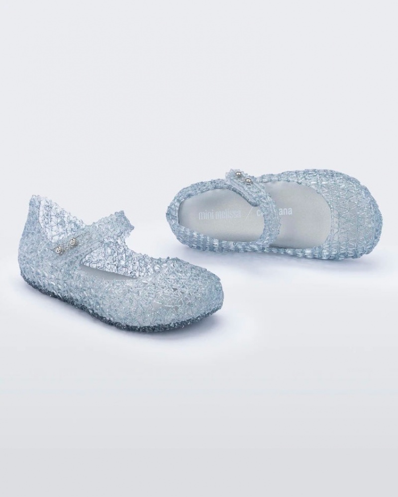 Grey Baby Melissa Mini Campana Flats | XEJQ-01934 | USA