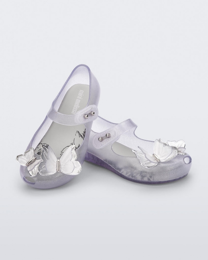 Grey Baby Melissa Mini Ultragirl Butterfly Flats | LPWQ-37952 | USA