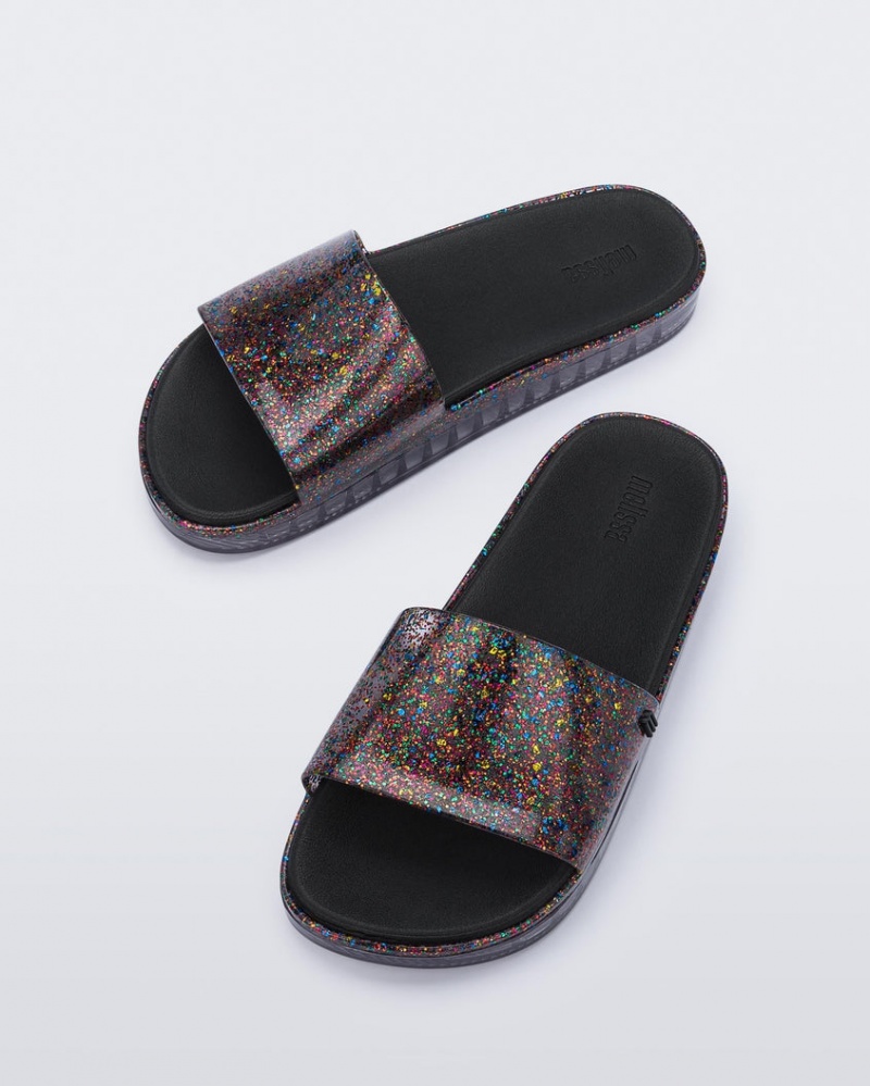 Grey Women's Melissa Beach Slides | WRJB-58079 | USA