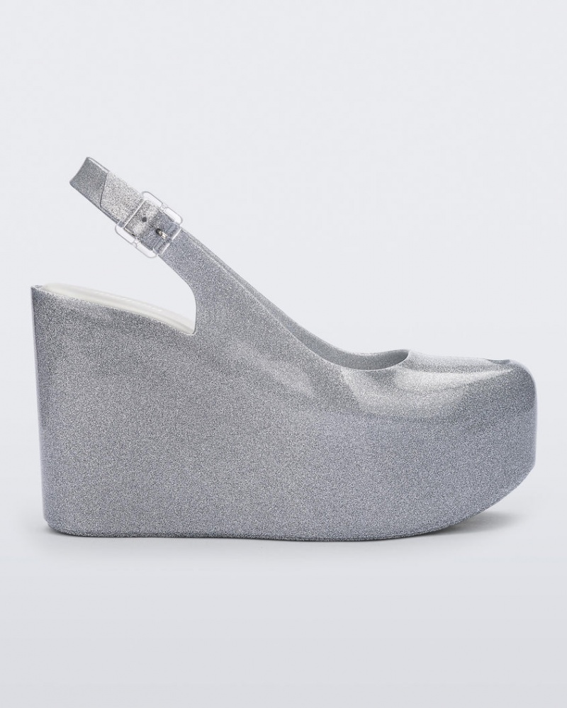 Grey Women\'s Melissa Groovy Platforms | MWUP-13905 | USA