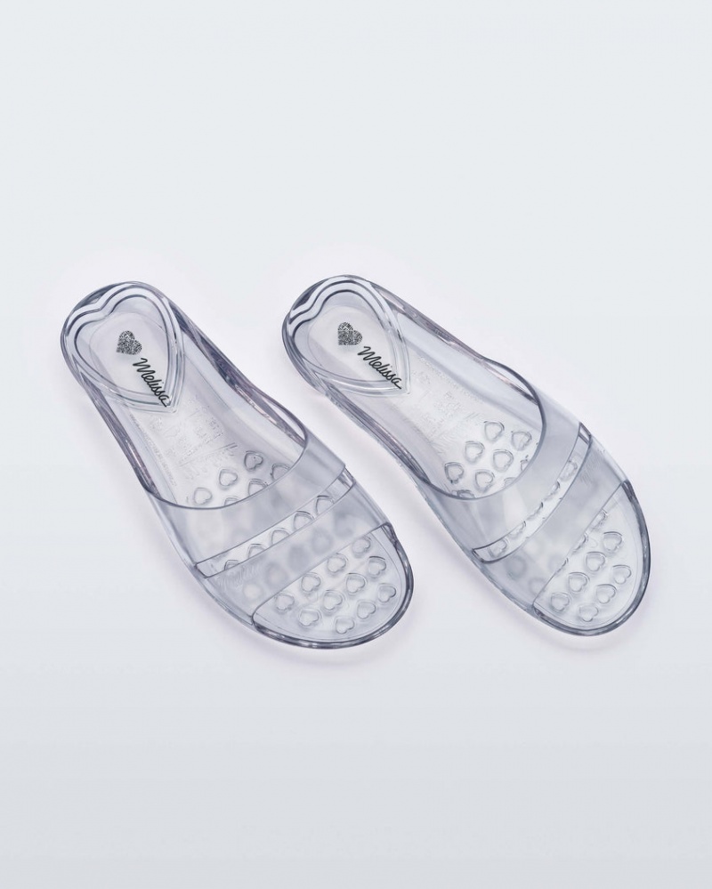 Grey Women's Melissa Real Jelly Slides | NOPA-79542 | USA