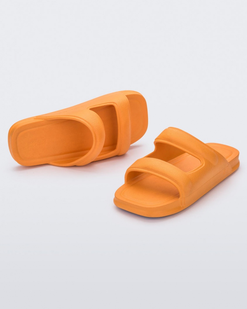 Orange Women's Melissa Free Grow Slides | TPRA-23960 | USA