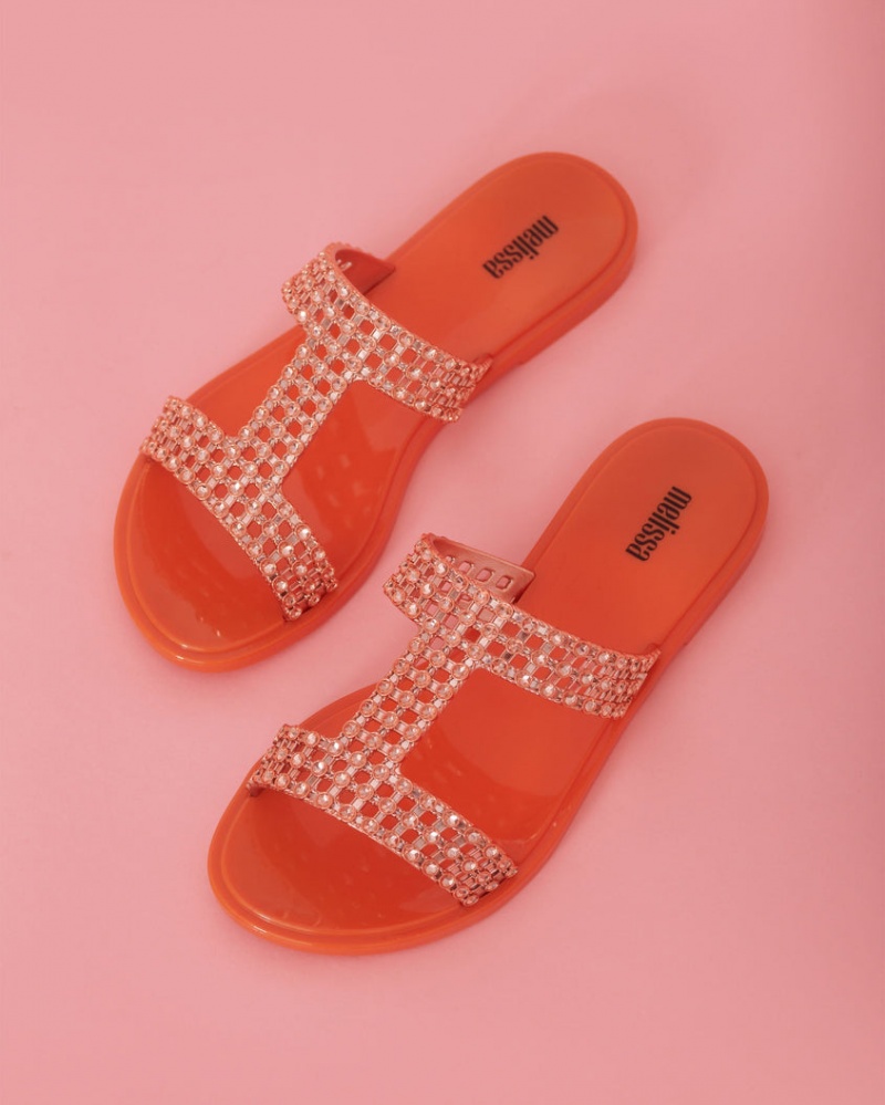 Orange Women's Melissa Glowing Slides | SPFT-51742 | USA