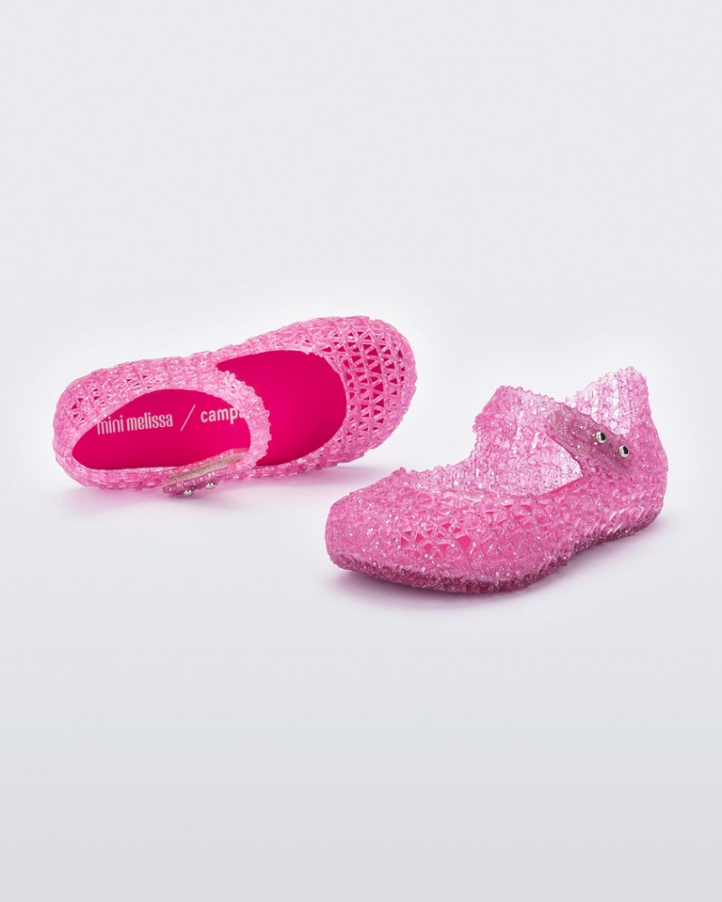 Pink Baby Melissa Mini Campana Flats | AOHI-79250 | USA