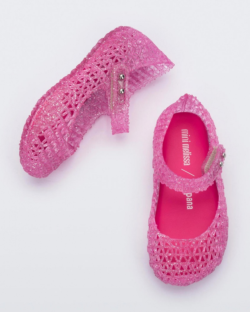 Pink Baby Melissa Mini Campana Flats | AOHI-79250 | USA