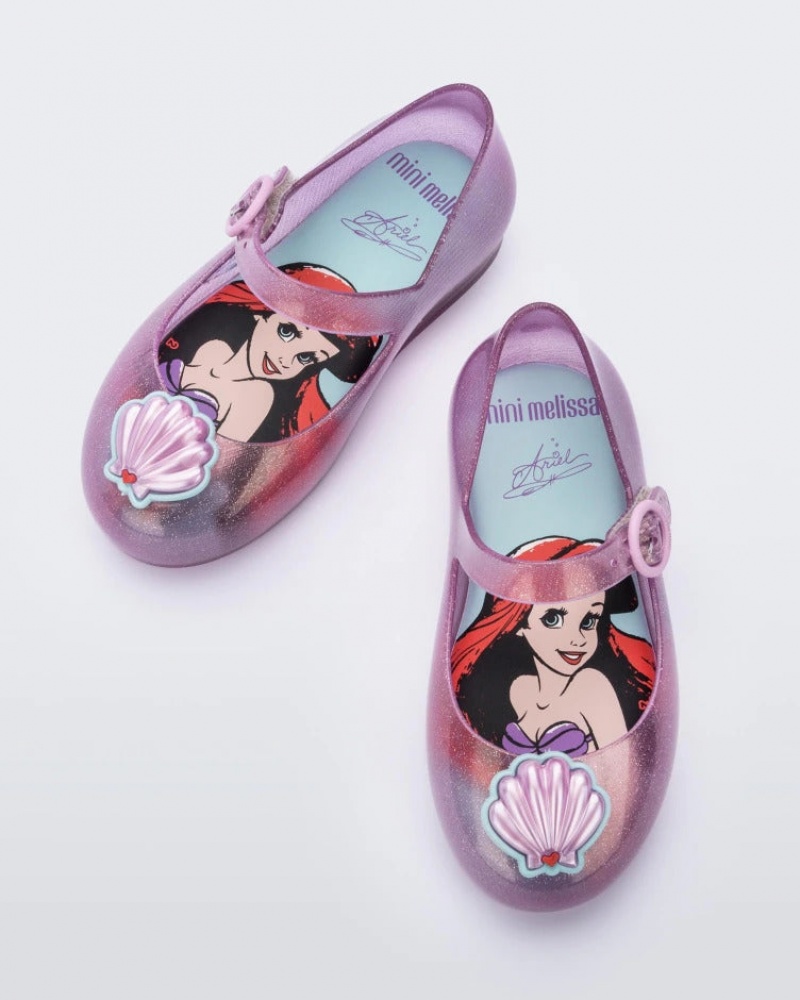 Pink Baby Melissa Mini Disney Sweet Love Princess Flats | MTKG-41762 | USA