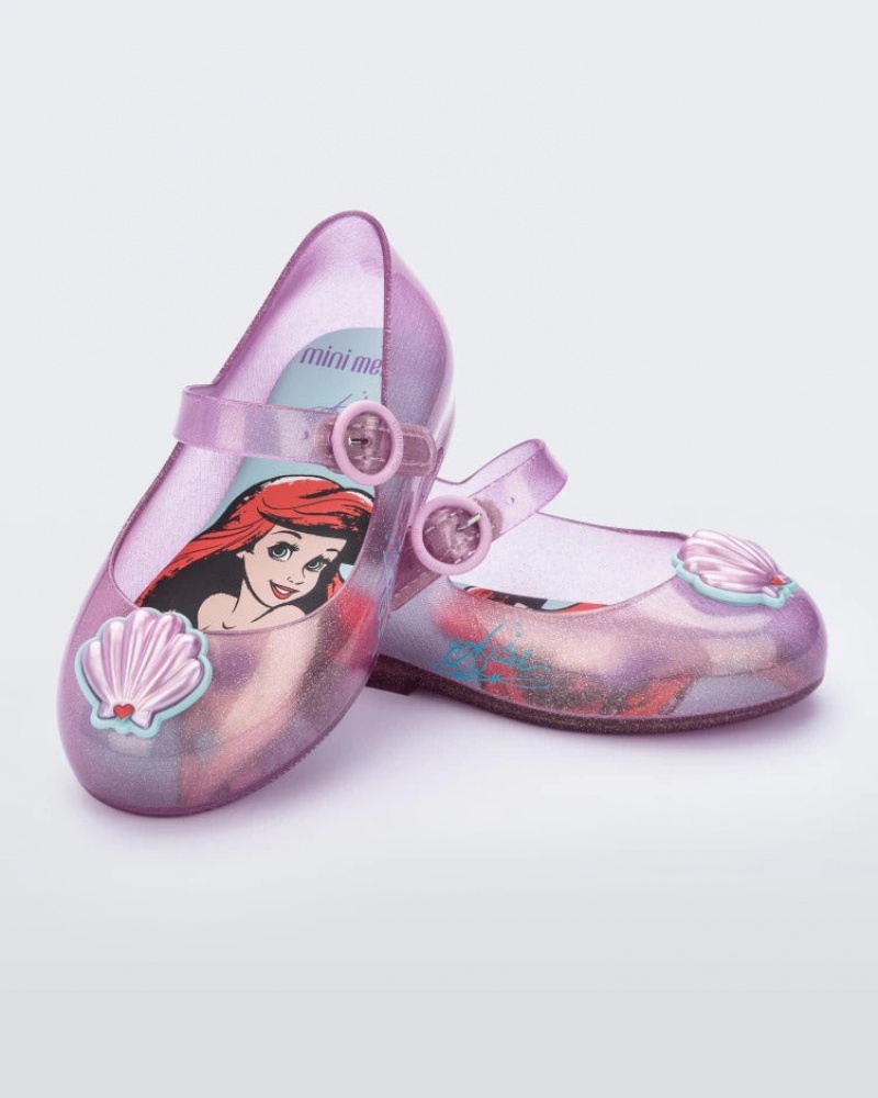 Pink Baby Melissa Mini Disney Sweet Love Princess Flats | MTKG-41762 | USA