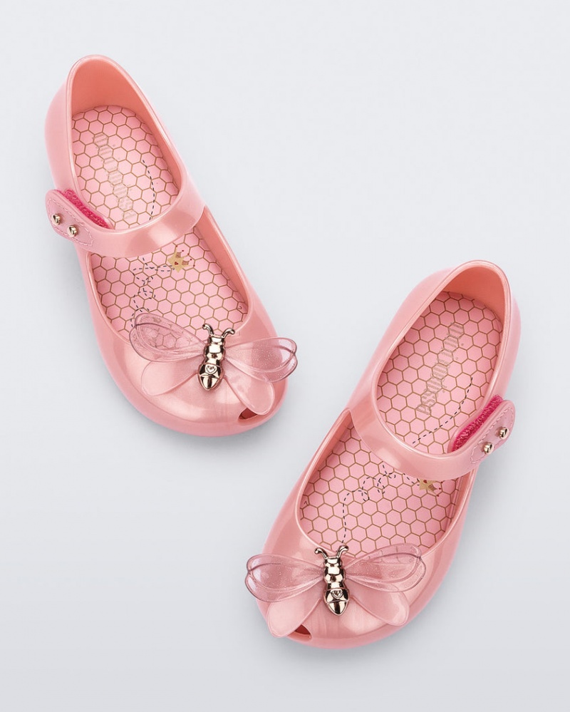 Pink Baby Melissa Mini Ultragirl Bugs Flats | ILDP-37195 | USA