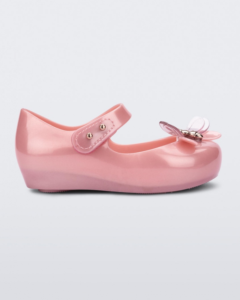 Pink Baby Melissa Mini Ultragirl Bugs Flats | ILDP-37195 | USA