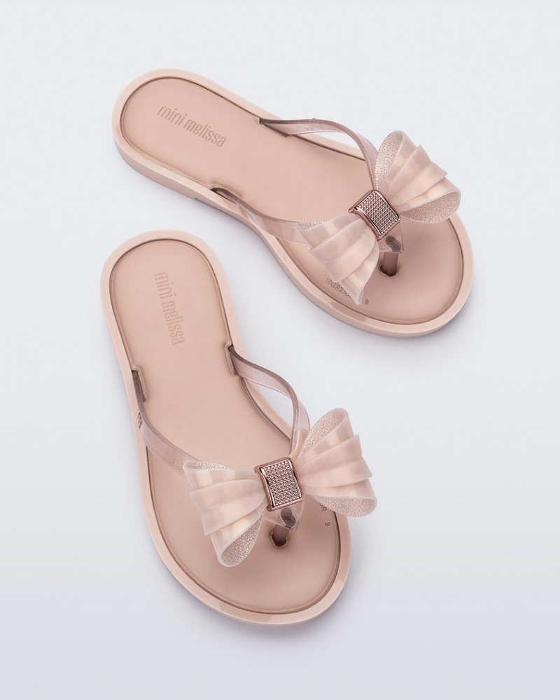 Pink Kids' Melissa Mini Flip Flops | YZTW-34861 | USA