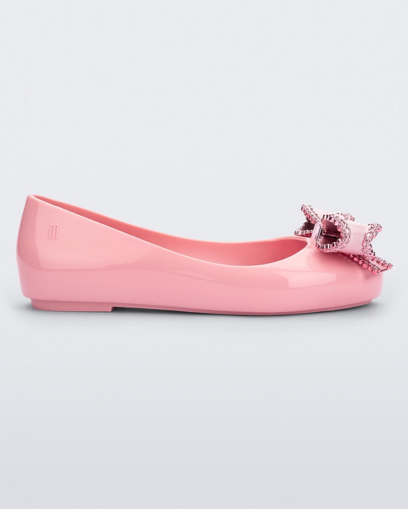 Pink Kids\' Melissa Mini Sweet Love Flats | HVYB-53198 | USA