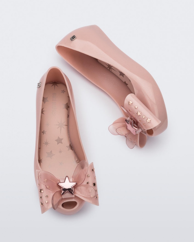 Pink Kids' Melissa Mini Ultragirl Star Flats | RUPX-32945 | USA