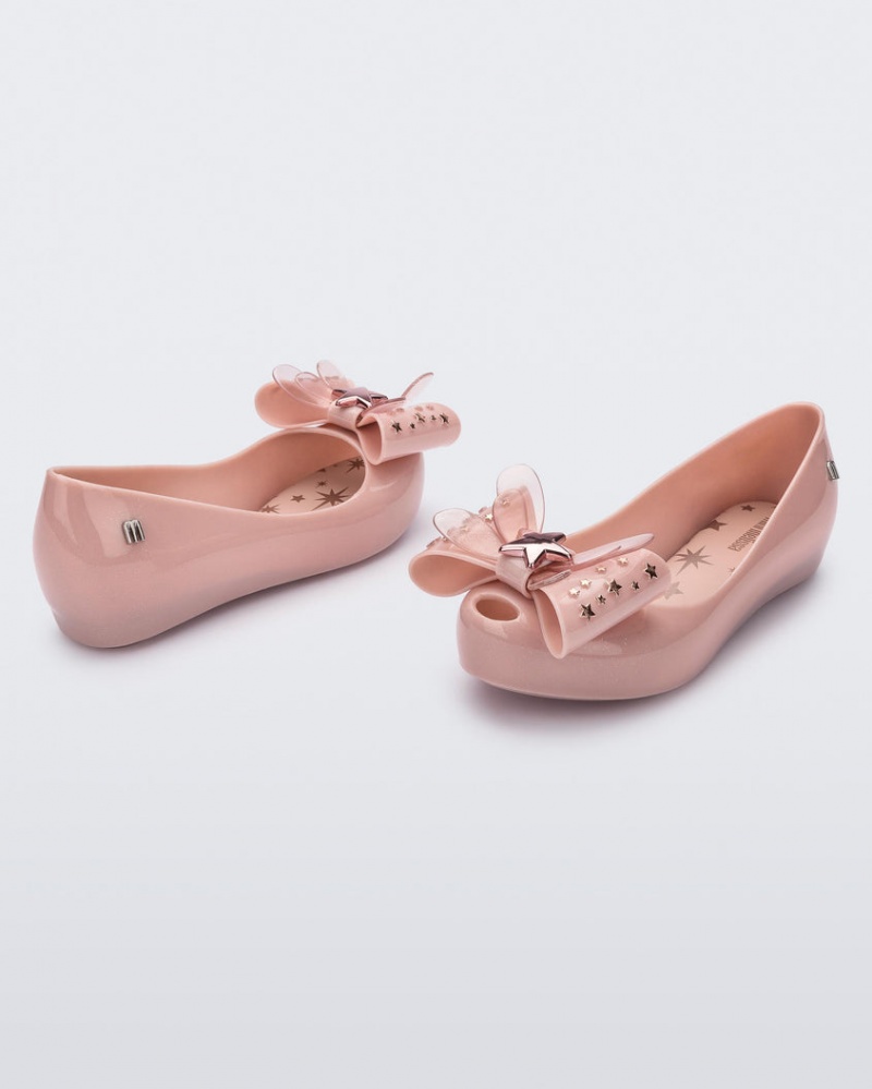 Pink Kids' Melissa Mini Ultragirl Star Flats | RUPX-32945 | USA