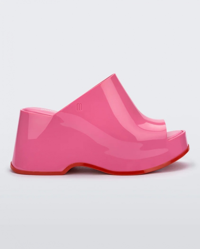 Pink Red Women\'s Melissa Patty Platforms | VNGR-17396 | USA