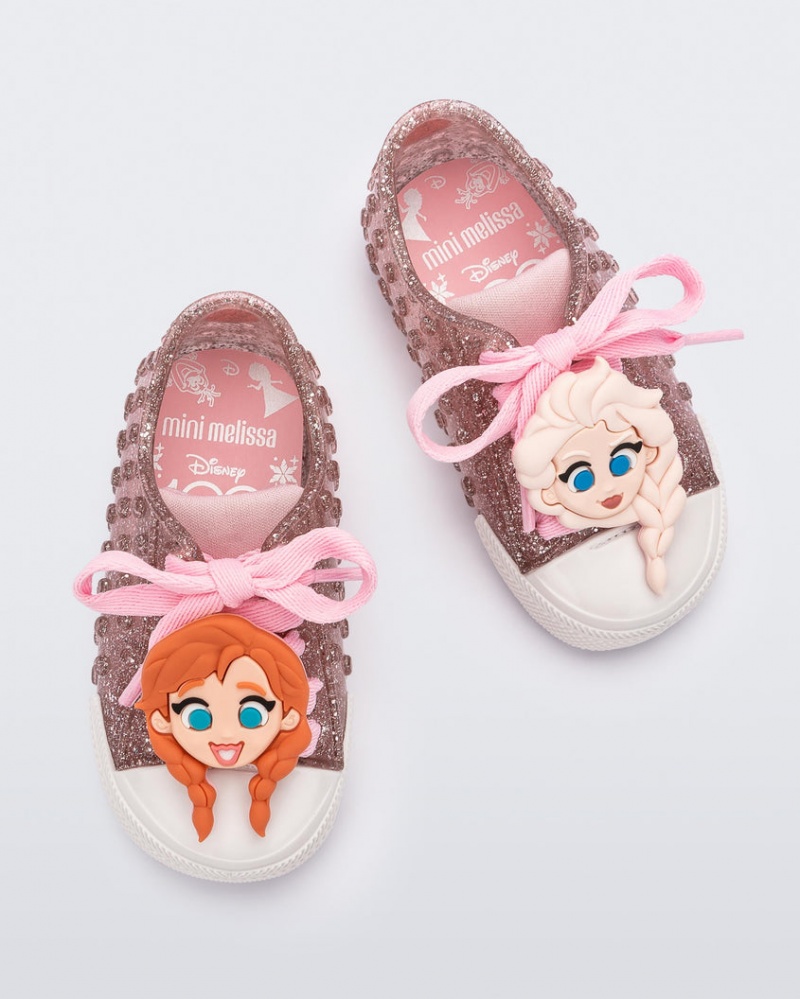 Pink White Baby Melissa Mini Disney Polibolha Sneakers | KFLD-27130 | USA