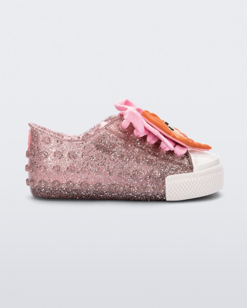 Pink White Baby Melissa Mini Disney Polibolha Sneakers | KFLD-27130 | USA