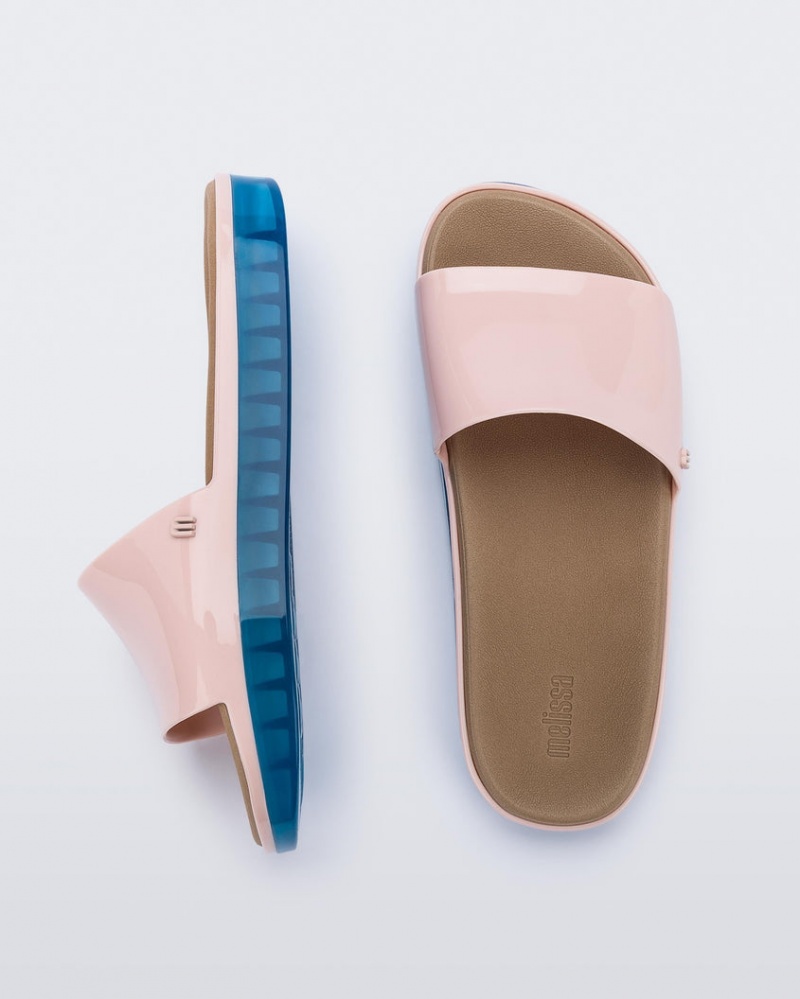 Pink Women's Melissa Beach Slides | LZJS-16432 | USA