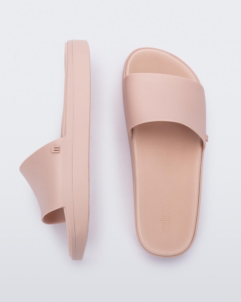 Pink Women's Melissa Beach Slides | MPVQ-30756 | USA