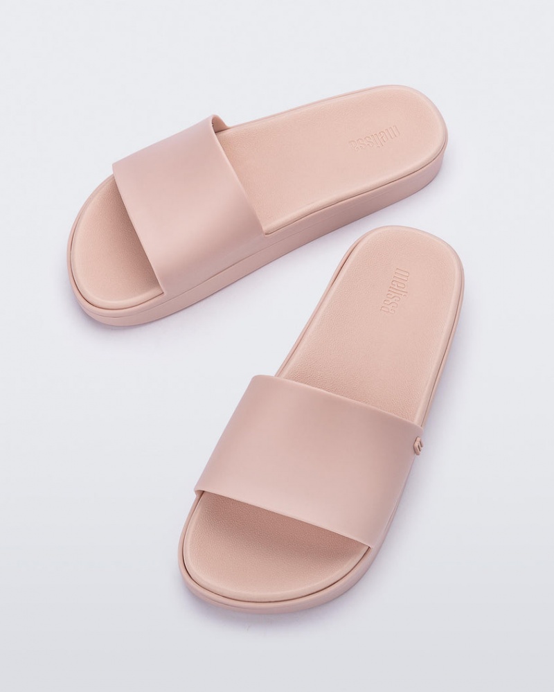 Pink Women's Melissa Beach Slides | MPVQ-30756 | USA