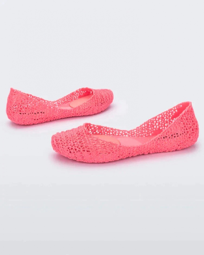 Pink Women's Melissa Campana Flats | RWGL-08465 | USA