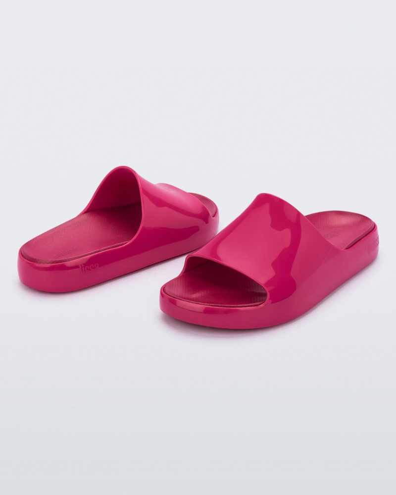 Pink Women's Melissa Cloud Slides | AHWI-12695 | USA