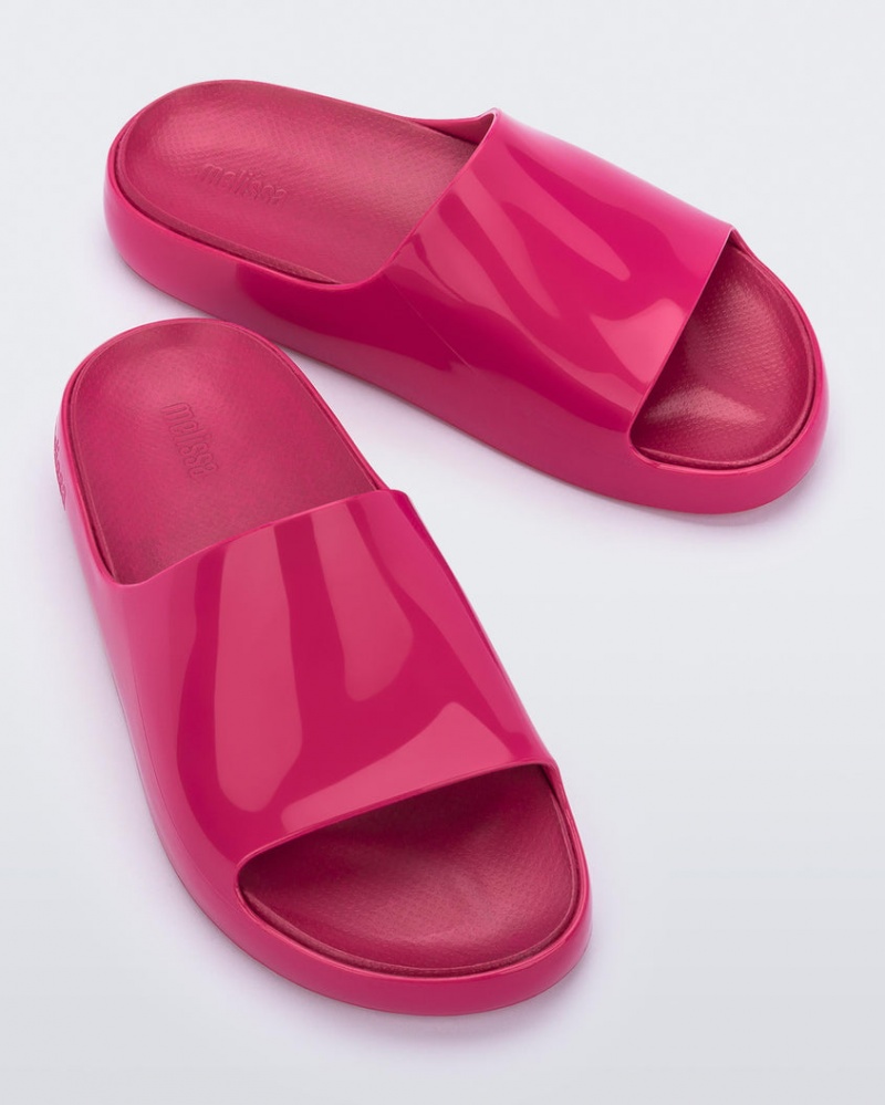 Pink Women's Melissa Cloud Slides | AHWI-12695 | USA