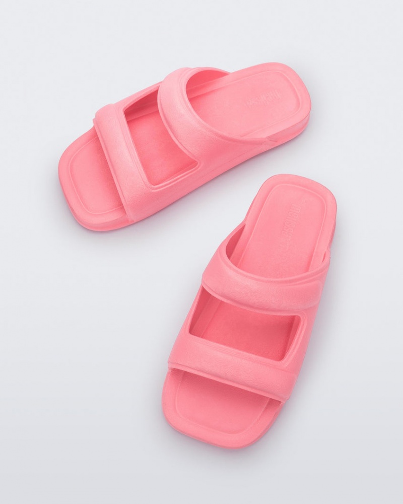 Pink Women's Melissa Free Grow Slides | KHAU-30258 | USA