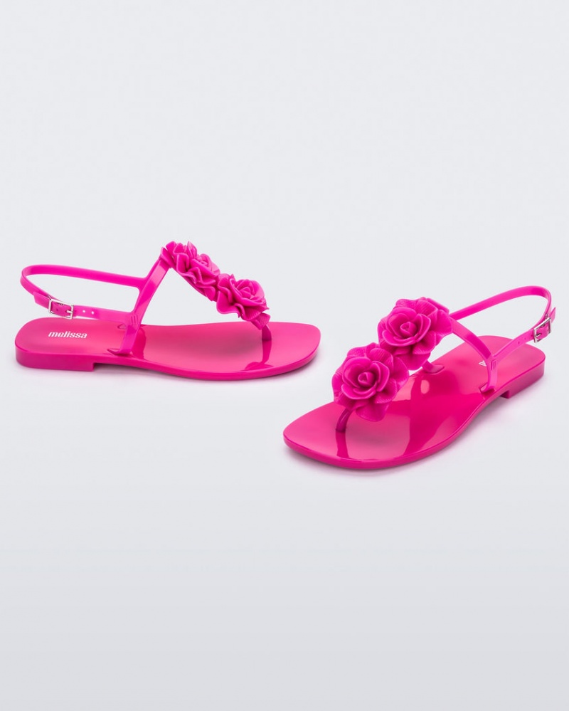 Pink Women's Melissa Harmonic Squared Garden Sandals | UYGA-87694 | USA