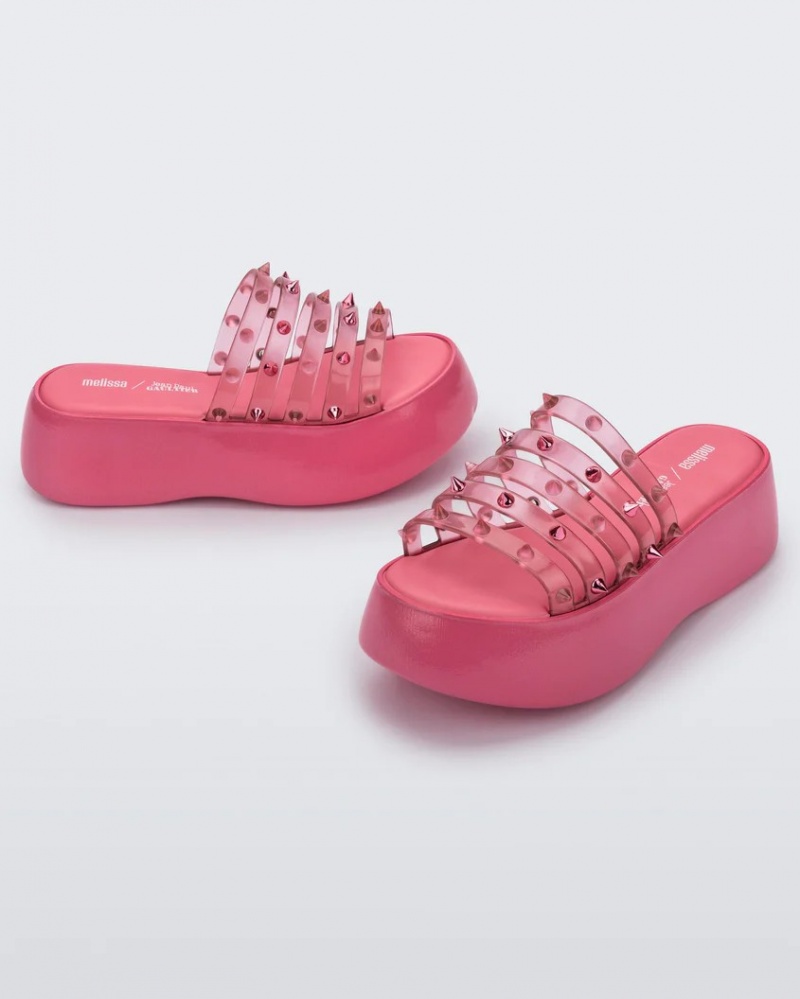 Pink Women's Melissa JEAN PAUL GAULTIER Punk Love Becky Slides | SXCJ-18547 | USA