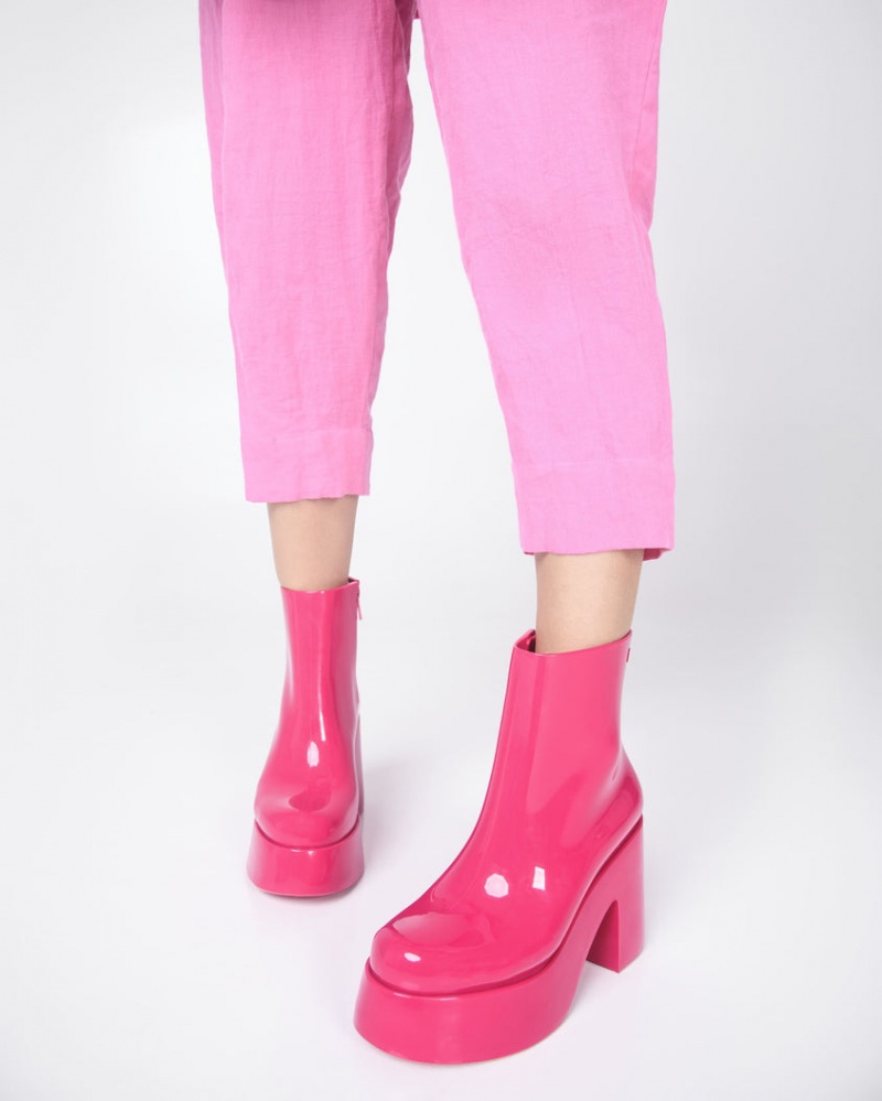 Pink Women's Melissa Nubia Boots | QBOR-03795 | USA