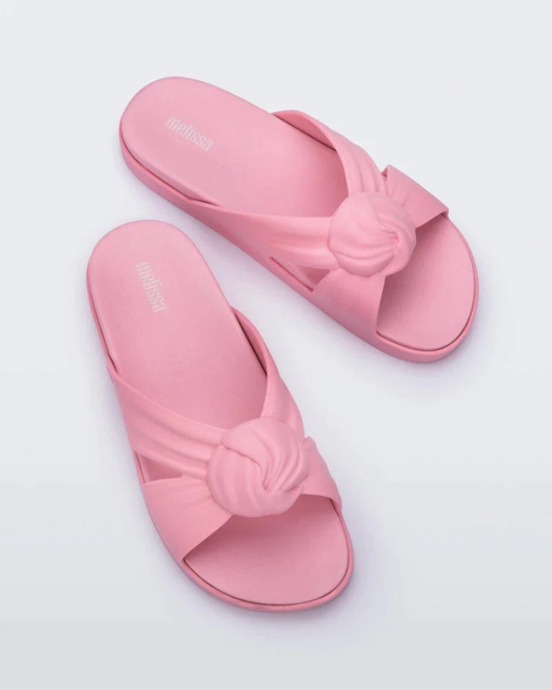 Pink Women's Melissa Plush Slides | BCHD-52786 | USA