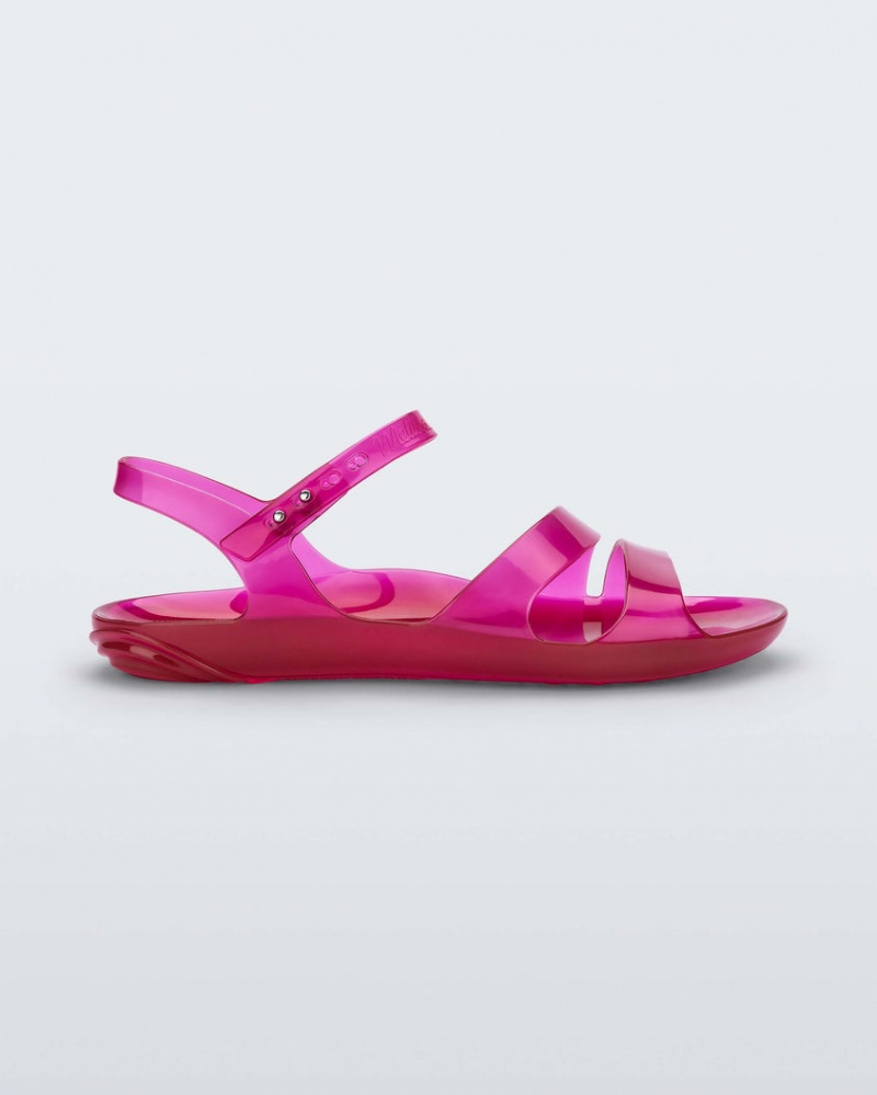 Pink Women\'s Melissa Real Jelly Sandals | FBVI-16570 | USA